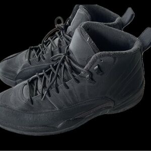 Size 13- Air Jordan 12 Retro Winterized Triple Black